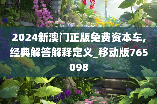 2024新澳门正版免费资本车,经典解答解释定义_移动版765098