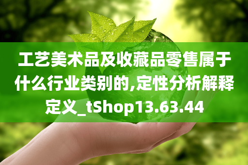 工艺美术品及收藏品零售属于什么行业类别的,定性分析解释定义_tShop13.63.44