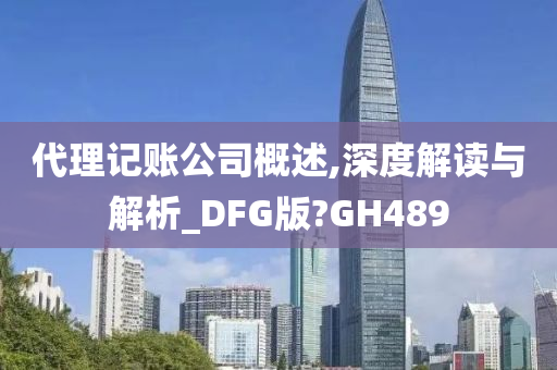 代理记账公司概述,深度解读与解析_DFG版?GH489