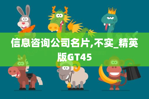 信息咨询公司名片,不实_精英版GT45