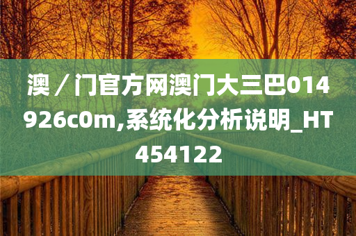 澳／门官方网澳门大三巴014926c0m,系统化分析说明_HT454122