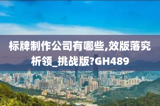 标牌制作公司有哪些,效版落究析领_挑战版?GH489