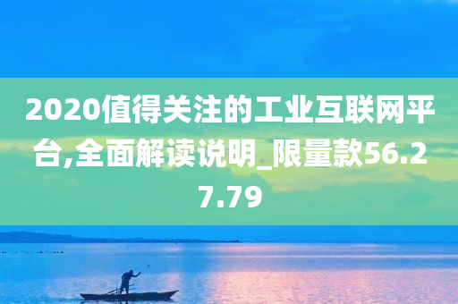 2020值得关注的工业互联网平台,全面解读说明_限量款56.27.79