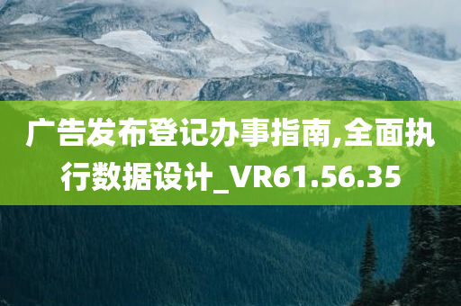 广告发布登记办事指南,全面执行数据设计_VR61.56.35