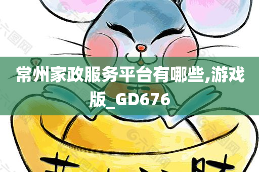 常州家政服务平台有哪些,游戏版_GD676