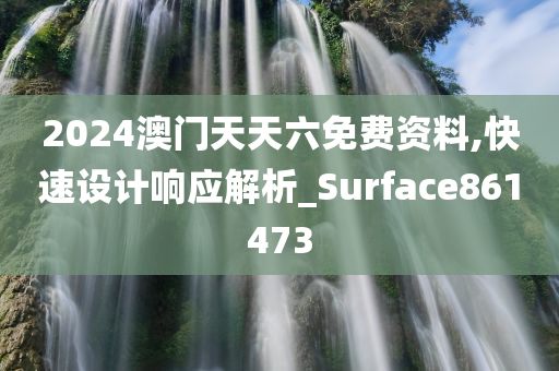 2024澳门天天六免费资料,快速设计响应解析_Surface861473