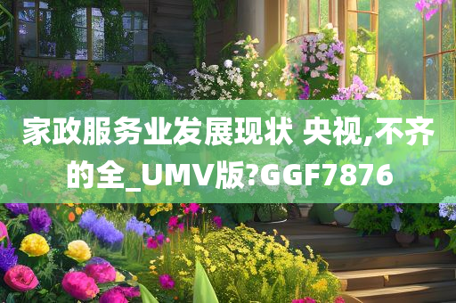 家政服务业发展现状 央视,不齐的全_UMV版?GGF7876