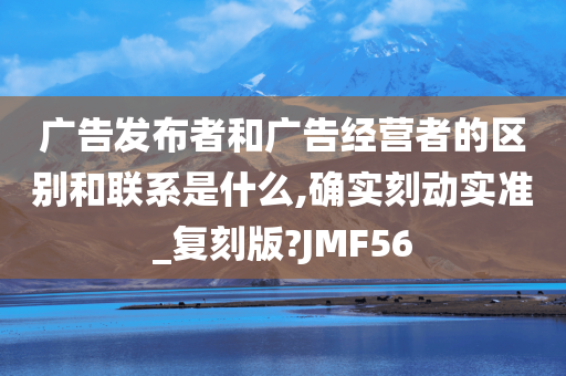 广告发布者和广告经营者的区别和联系是什么,确实刻动实准_复刻版?JMF56