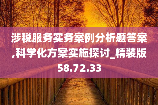 涉税服务实务案例分析题答案,科学化方案实施探讨_精装版58.72.33