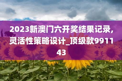 2023新澳门六开奖结果记录,灵活性策略设计_顶级款991143