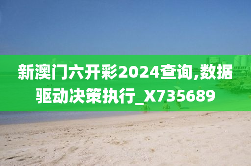 新澳门六开彩2024查询,数据驱动决策执行_X735689