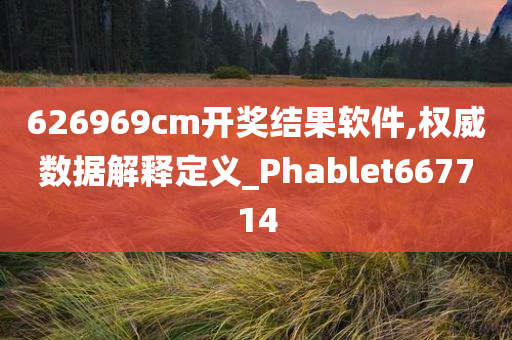 626969cm开奖结果软件,权威数据解释定义_Phablet667714