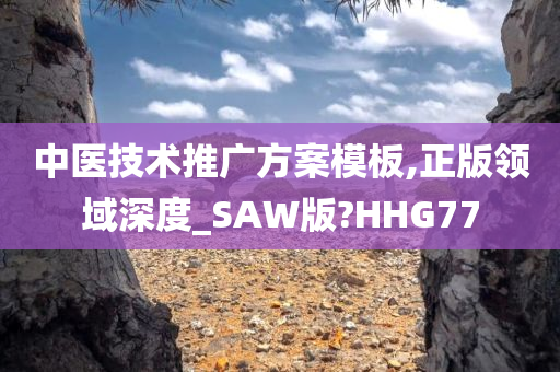 中医技术推广方案模板,正版领域深度_SAW版?HHG77