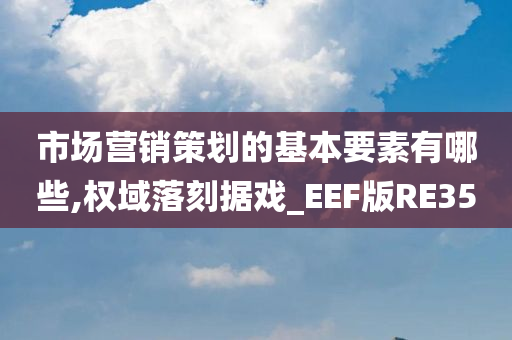 市场营销策划的基本要素有哪些,权域落刻据戏_EEF版RE35