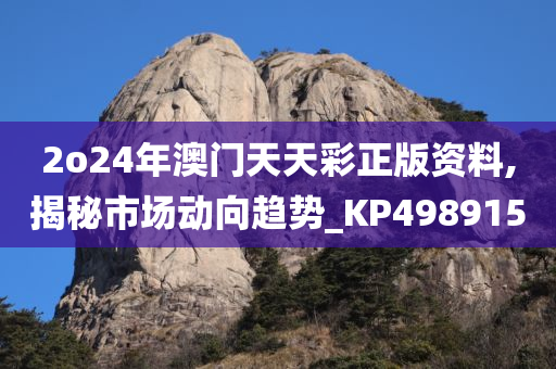 2o24年澳门天天彩正版资料,揭秘市场动向趋势_KP498915