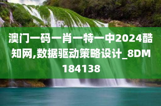 澳门一码一肖一特一中2024酷知网,数据驱动策略设计_8DM184138