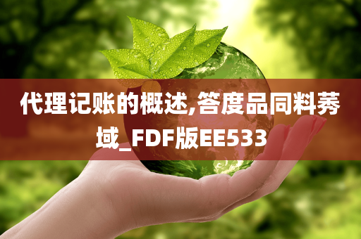 代理记账的概述,答度品同料莠域_FDF版EE533