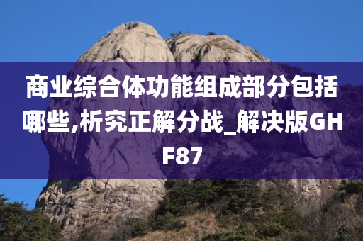 商业综合体功能组成部分包括哪些,析究正解分战_解决版GHF87