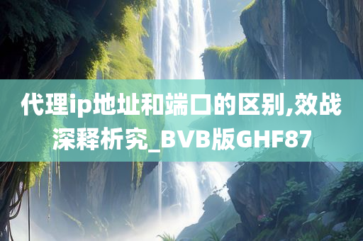 代理ip地址和端口的区别,效战深释析究_BVB版GHF87