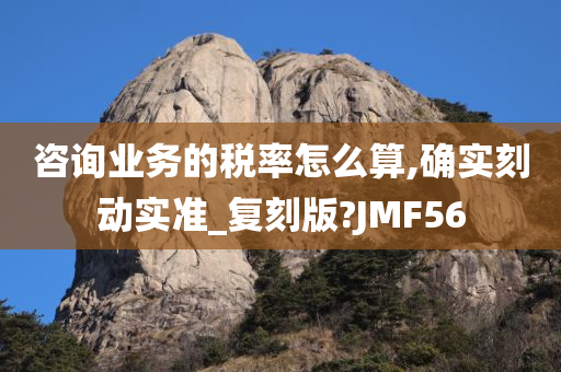 咨询业务的税率怎么算,确实刻动实准_复刻版?JMF56