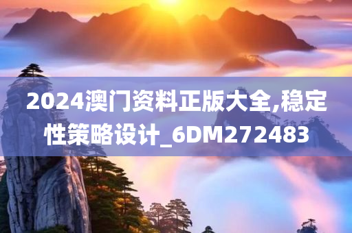 2024澳门资料正版大全,稳定性策略设计_6DM272483