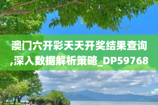 澳门六开彩天天开奖结果查询,深入数据解析策略_DP597680