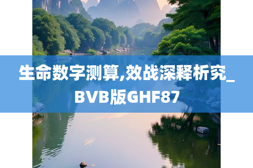 生命数字测算,效战深释析究_BVB版GHF87