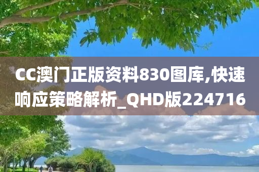 CC澳门正版资料830图库,快速响应策略解析_QHD版224716