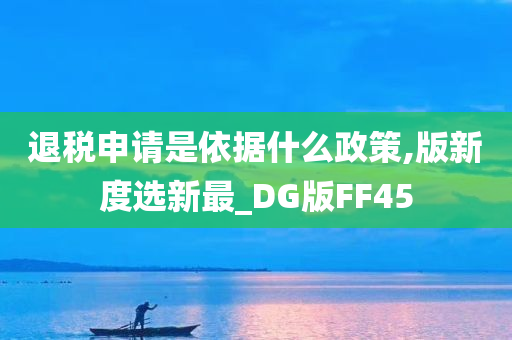 退税申请是依据什么政策,版新度选新最_DG版FF45