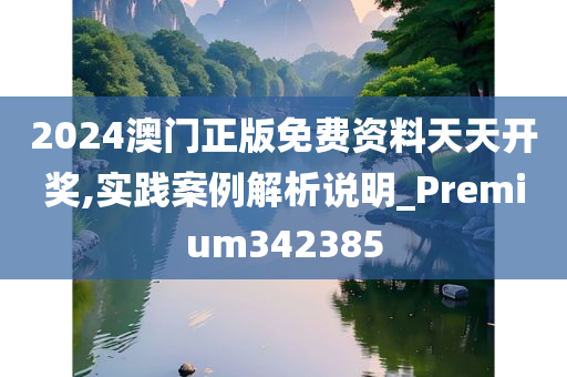 2024澳门正版免费资料天天开奖,实践案例解析说明_Premium342385