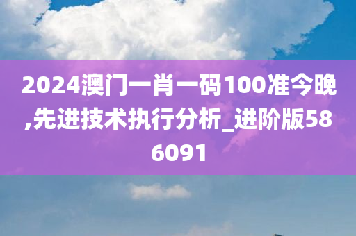 2024澳门一肖一码100准今晚,先进技术执行分析_进阶版586091