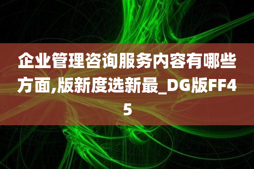 企业管理咨询服务内容有哪些方面,版新度选新最_DG版FF45