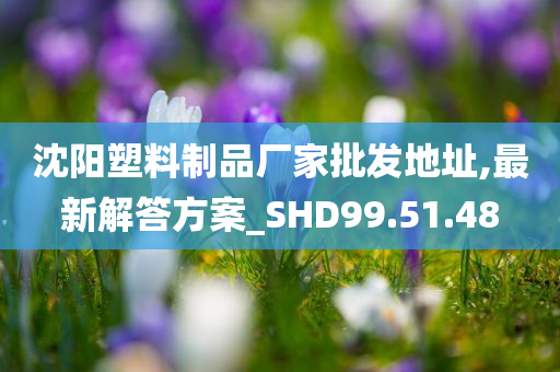 沈阳塑料制品厂家批发地址,最新解答方案_SHD99.51.48