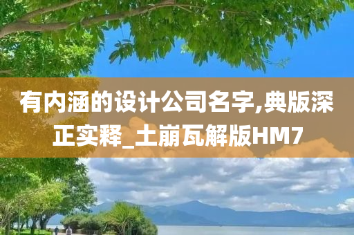 有内涵的设计公司名字,典版深正实释_土崩瓦解版HM7