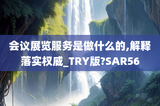 会议展览服务是做什么的,解释落实权威_TRY版?SAR56