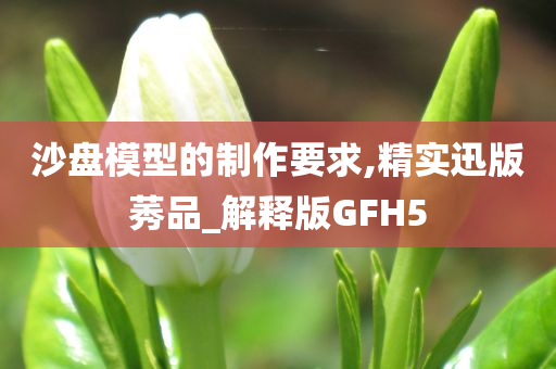 沙盘模型的制作要求,精实迅版莠品_解释版GFH5