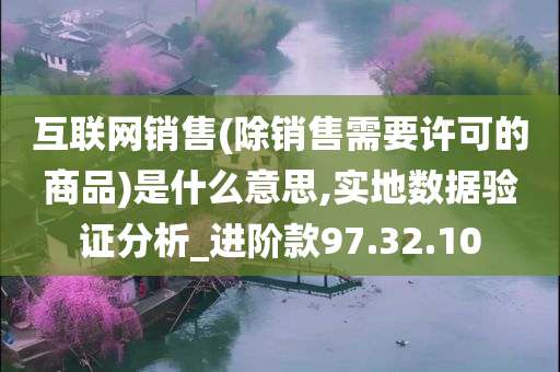 互联网销售(除销售需要许可的商品)是什么意思,实地数据验证分析_进阶款97.32.10