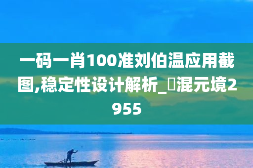 一码一肖100准刘伯温应用截图,稳定性设计解析_‌混元境2955