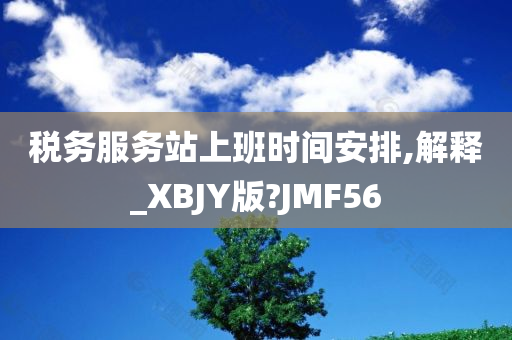 税务服务站上班时间安排,解释_XBJY版?JMF56