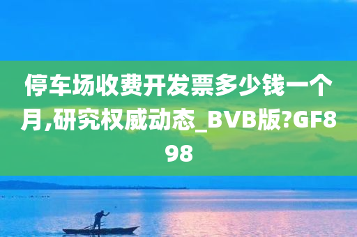 停车场收费开发票多少钱一个月,研究权威动态_BVB版?GF898