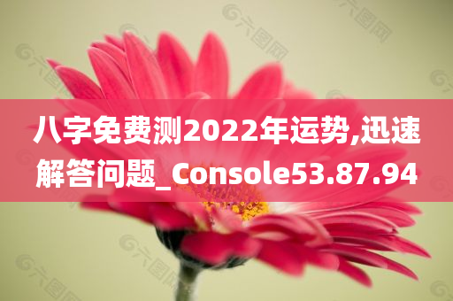 八字免费测2022年运势,迅速解答问题_Console53.87.94