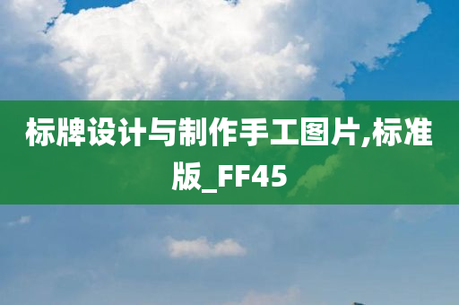 标牌设计与制作手工图片,标准版_FF45