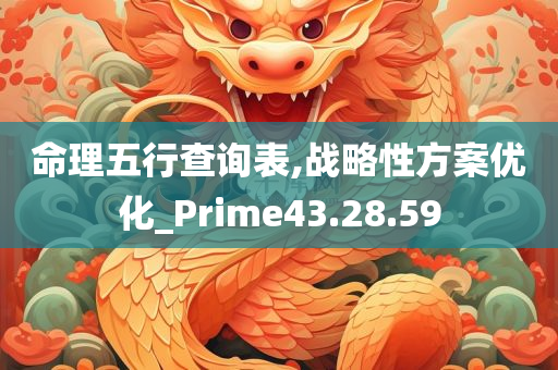 命理五行查询表,战略性方案优化_Prime43.28.59