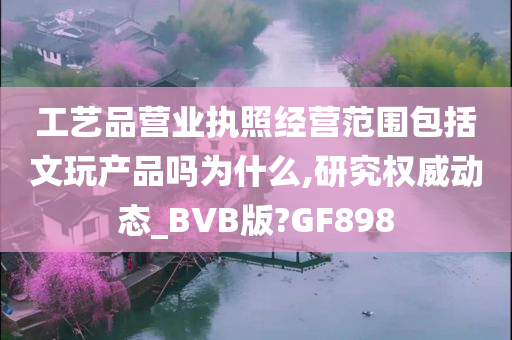 工艺品营业执照经营范围包括文玩产品吗为什么,研究权威动态_BVB版?GF898