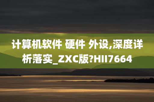 计算机软件 硬件 外设,深度详析落实_ZXC版?HII7664