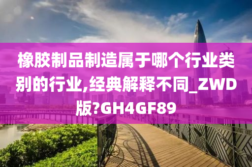 橡胶制品制造属于哪个行业类别的行业,经典解释不同_ZWD版?GH4GF89