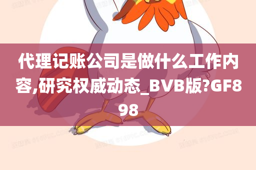 代理记账公司是做什么工作内容,研究权威动态_BVB版?GF898