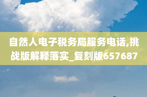 自然人电子税务局服务电话,挑战版解释落实_复刻版657687