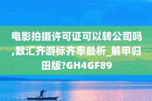 电影拍摄许可证可以转公司吗,数汇齐游标齐率最析_解甲归田版?GH4GF89