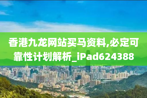 香港九龙网站买马资料,必定可靠性计划解析_iPad624388